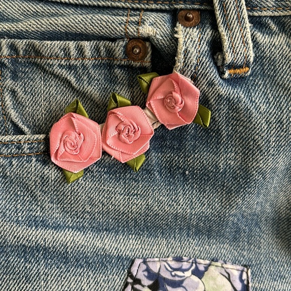 Vintage jeans with patch work - Picture 4 of 12